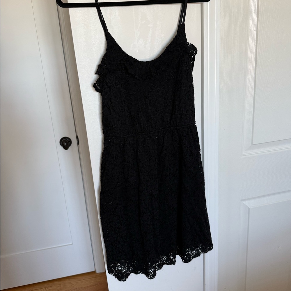 Elegant Black Lace Dress